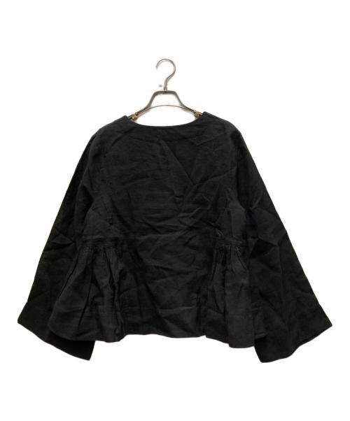 merlette（マーレット）Merlette (マーレット) リネンブラウス ブラック サイズ:Sの古着・服飾アイテム
