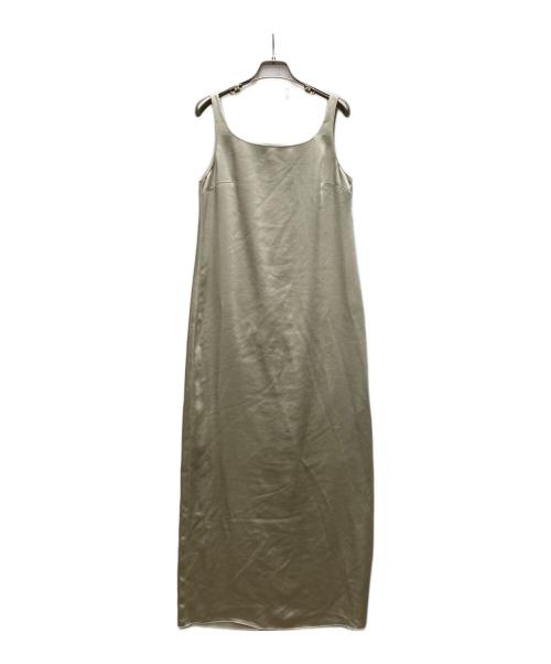 TODAYFUL（トゥデイフル）TODAYFUL (トゥデイフル) Squareneck Satin Dress ベージュ サイズ:38の古着・服飾アイテム