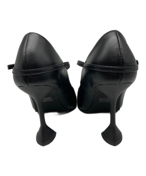 POOLDE（プールデ）POOLDE (プールデ) Belted Horn Pumps ブラック サイズ:37の古着・服飾アイテム