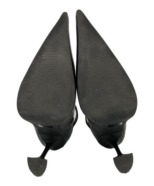 POOLDE（プールデ）POOLDE (プールデ) Belted Horn Pumps ブラック サイズ:37の古着・服飾アイテム