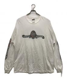 HARLEY-DAVIDSON（ハーレーダビッドソン）の古着「00's ピエロ長袖Tシャツ」｜ホワイト