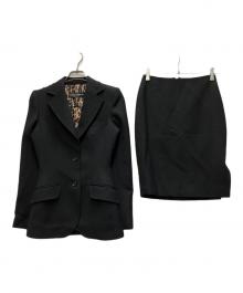 DOLCE & GABBANA（ドルチェ＆ガッバーナ）の古着「裏地レオパード セットアップスーツ」｜ブラック