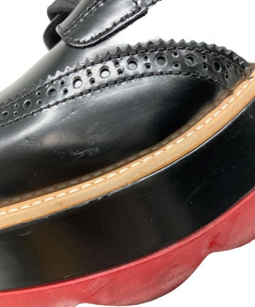 PRADA（プラダ）PRADA (プラダ) ウィングチップシューズ ブラック サイズ:37の古着・服飾アイテム