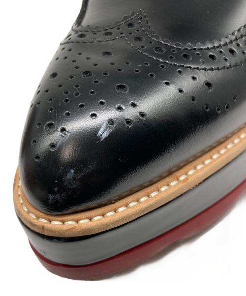 PRADA（プラダ）PRADA (プラダ) ウィングチップシューズ ブラック サイズ:37の古着・服飾アイテム
