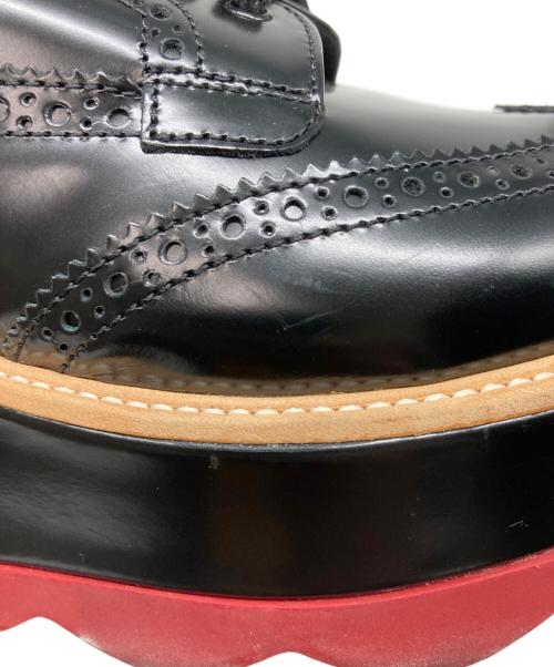 PRADA（プラダ）PRADA (プラダ) ウィングチップシューズ ブラック サイズ:37の古着・服飾アイテム