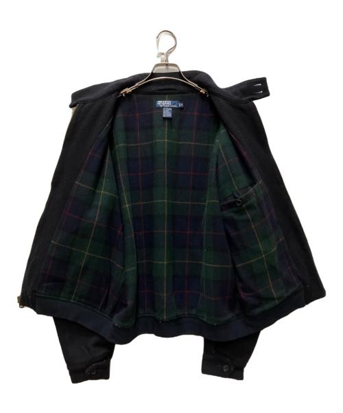 POLO RALPH LAUREN（ポロ・ラルフローレン）POLO RALPH LAUREN (ポロ・ラルフローレン) 90s ウールハリントンジャケット（G9型） ブラック サイズ:Mの古着・服飾アイテム