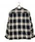 WACKO MARIA (ワコマリア) OMBRE CHECK OPEN COLLAR SHIRT L/S グレー サイズ:XL：25000円