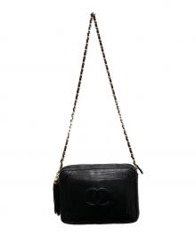 CHANEL（シャネル）の古着「ヴィンテージチェーンショルダーバッグ」｜ブラック