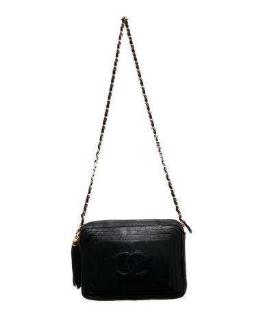 CHANEL シャネル/ヴィンテージ/Wチェーンショルダー/080****/ABランク/84【中古】 CHANEL - CHANEL シャネル/ヴィンテージ/Wチェーンショルダー/080