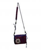 ）の古着「LOISA PICCOLO KIOSKI SHOULDER BAG」｜ブルー×レッド