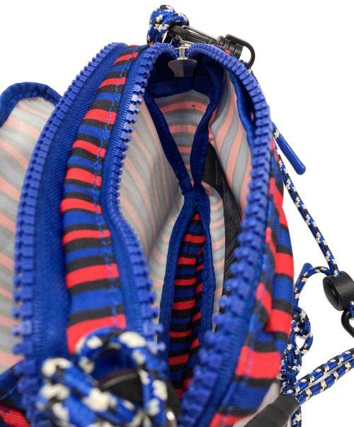 marimekko（マリメッコ）marimekko (マリメッコ) LOISA PICCOLO KIOSKI SHOULDER BAG ブルー×レッドの古着・服飾アイテム