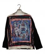 Jean Paul GAULTIERジャンポールゴルチェ）の古着「スカーフ柄カットソー」｜ブラック