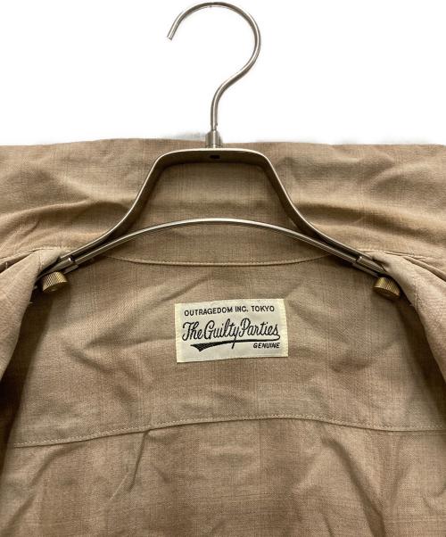 WACKO MARIA（ワコマリア）WACKO MARIA (ワコマリア) レーヨンオンブレシャツ ブラウン サイズ:Ｓの古着・服飾アイテム