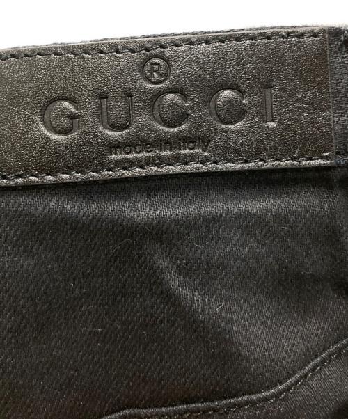 GUCCI（グッチ）GUCCI (グッチ) ダークブルー ストーンウォッシュド コットンデニム グレー サイズ:36の古着・服飾アイテム