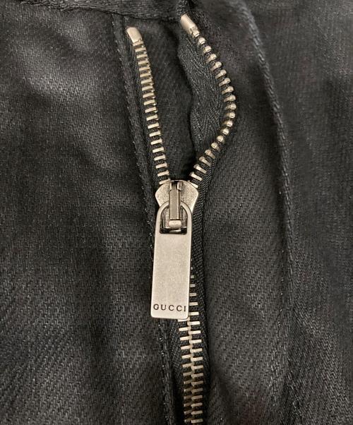 GUCCI（グッチ）GUCCI (グッチ) ダークブルー ストーンウォッシュド コットンデニム グレー サイズ:36の古着・服飾アイテム