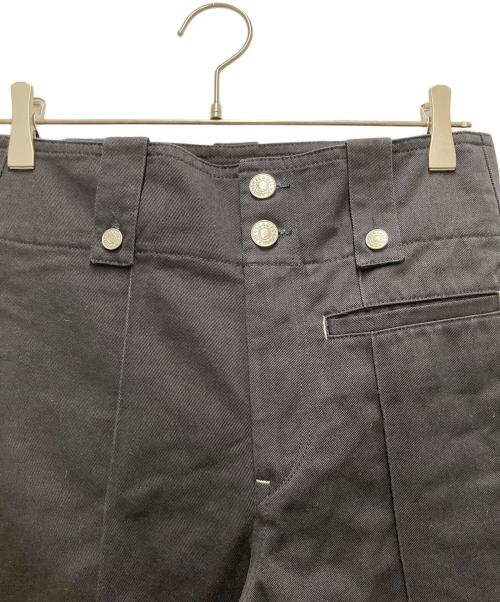 ISABEL MARANT（イザベルマラン）ISABEL MARANT (イザベルマラン) センタープレスワイドパンツ ブラック サイズ:34の古着・服飾アイテム