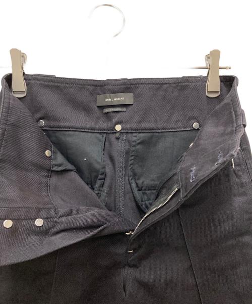 ISABEL MARANT（イザベルマラン）ISABEL MARANT (イザベルマラン) センタープレスワイドパンツ ブラック サイズ:34の古着・服飾アイテム