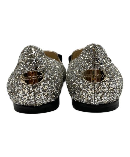 JIMMY CHOO（ジミーチュウ）JIMMY CHOO (ジミーチュウ) Gala star スターグリッターパンプス/バレッタパンプス シルバー サイズ:37 1/2の古着・服飾アイテム