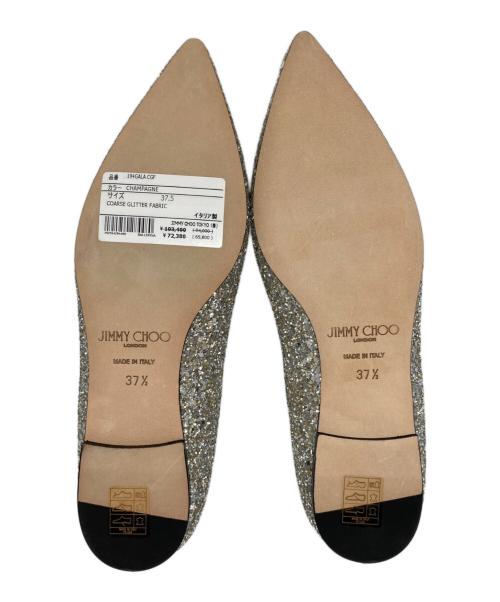 JIMMY CHOO（ジミーチュウ）JIMMY CHOO (ジミーチュウ) Gala star スターグリッターパンプス/バレッタパンプス シルバー サイズ:37 1/2の古着・服飾アイテム