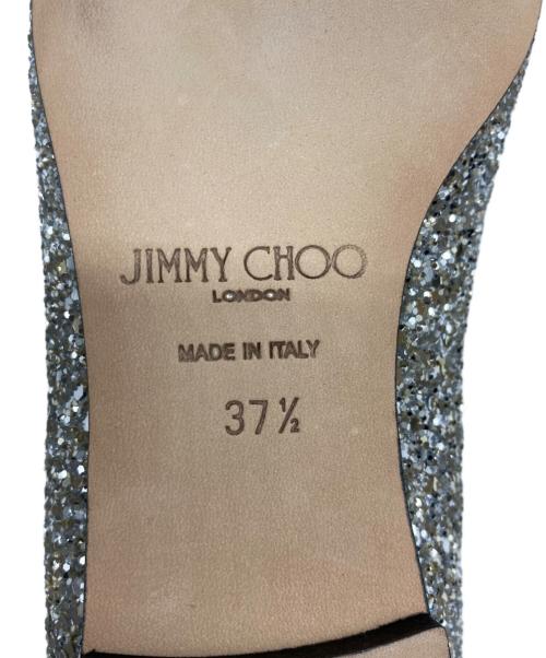 JIMMY CHOO（ジミーチュウ）JIMMY CHOO (ジミーチュウ) Gala star スターグリッターパンプス/バレッタパンプス シルバー サイズ:37 1/2の古着・服飾アイテム