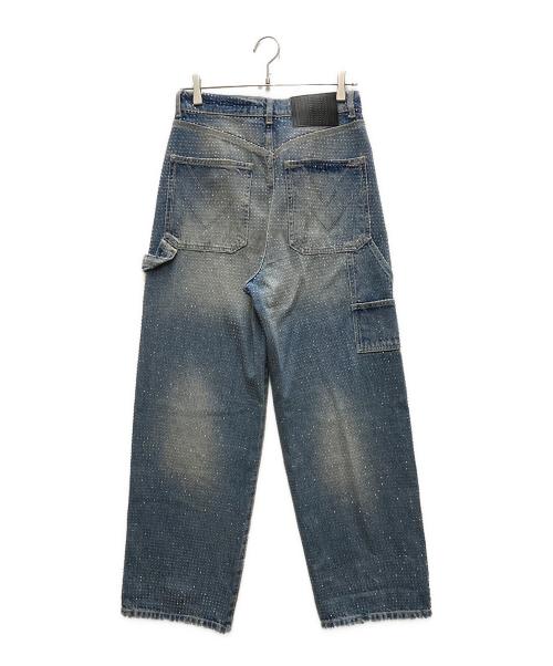 MARC JACOBS（マークジェイコブス）MARC JACOBS (マークジェイコブス) CRYSTAL DENIM OVERSIZED JEAN インディゴ サイズ:24の古着・服飾アイテム