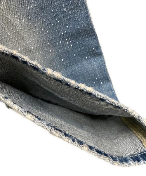 MARC JACOBS（マークジェイコブス）MARC JACOBS (マークジェイコブス) CRYSTAL DENIM OVERSIZED JEAN インディゴ サイズ:24の古着・服飾アイテム