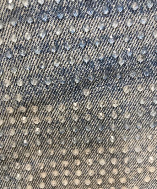MARC JACOBS（マークジェイコブス）MARC JACOBS (マークジェイコブス) CRYSTAL DENIM OVERSIZED JEAN インディゴ サイズ:24の古着・服飾アイテム