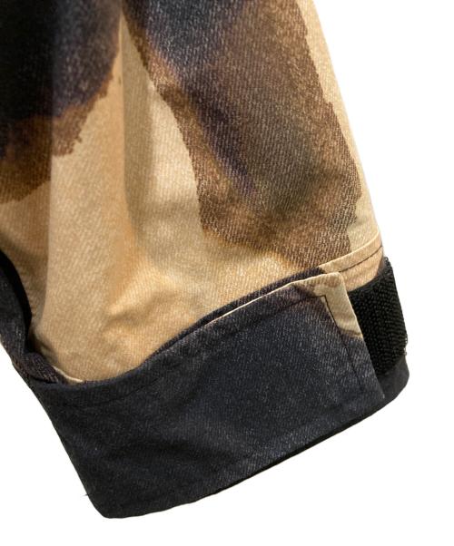 THE NORTH FACE（ザ ノース フェイス）THE NORTH FACE (ザ ノース フェイス) SUPREME (シュプリーム) Bleached Denim Print Mountain Jacket ブラック×ベージュ サイズ:Mの古着・服飾アイテム