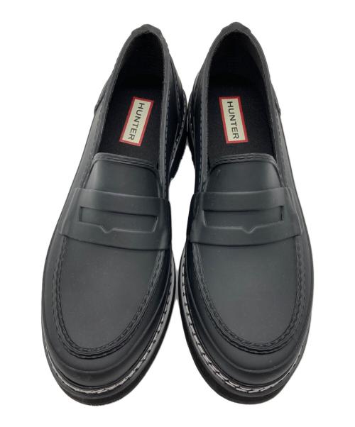 HUNTER（ハンター）HUNTER (ハンター) REFINED STITCH PENNY LOAFER ブラック サイズ:UK8の古着・服飾アイテム