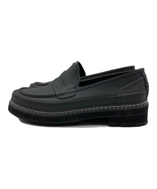 HUNTER（ハンター）HUNTER (ハンター) REFINED STITCH PENNY LOAFER ブラック サイズ:UK8の古着・服飾アイテム