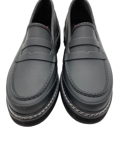 HUNTER（ハンター）HUNTER (ハンター) REFINED STITCH PENNY LOAFER ブラック サイズ:UK8の古着・服飾アイテム
