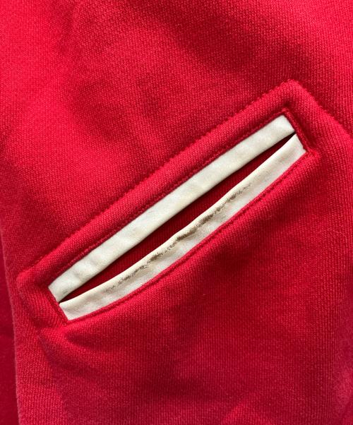 POLO RALPH LAUREN（ポロ・ラルフローレン）POLO RALPH LAUREN (ポロ・ラルフローレン) ワッペン付きスウェットスタジャン レッド サイズ:Lの古着・服飾アイテム