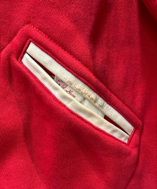 POLO RALPH LAUREN（ポロ・ラルフローレン）POLO RALPH LAUREN (ポロ・ラルフローレン) ワッペン付きスウェットスタジャン レッド サイズ:Lの古着・服飾アイテム