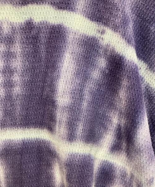 DAIRIKU（ダイリク）DAIRIKU (ダイリク) Tie-dye Thermal Tee パープル サイズ:Lの古着・服飾アイテム