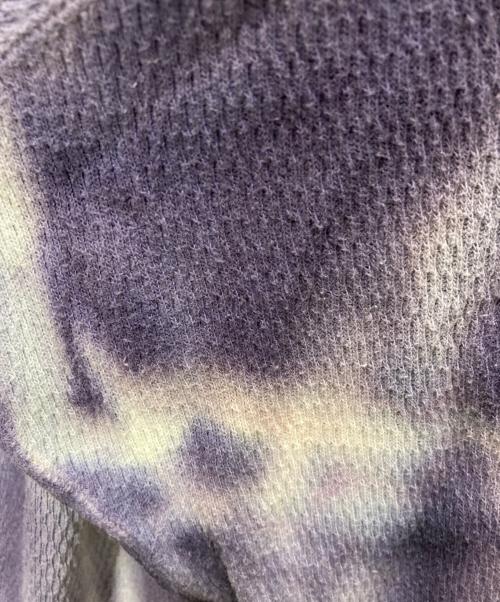 DAIRIKU（ダイリク）DAIRIKU (ダイリク) Tie-dye Thermal Tee パープル サイズ:Lの古着・服飾アイテム