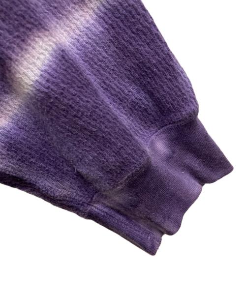 DAIRIKU（ダイリク）DAIRIKU (ダイリク) Tie-dye Thermal Tee パープル サイズ:Lの古着・服飾アイテム