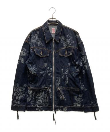 中古・古着通販】FETICO (フェティコ) ROSE DENIM JACKET インディゴ