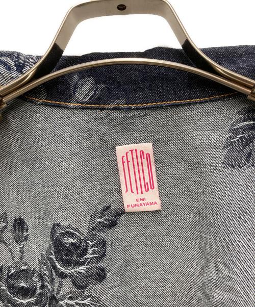 FETICO（フェティコ）FETICO (フェティコ) ROSE DENIM JACKET インディゴ サイズ:36の古着・服飾アイテム