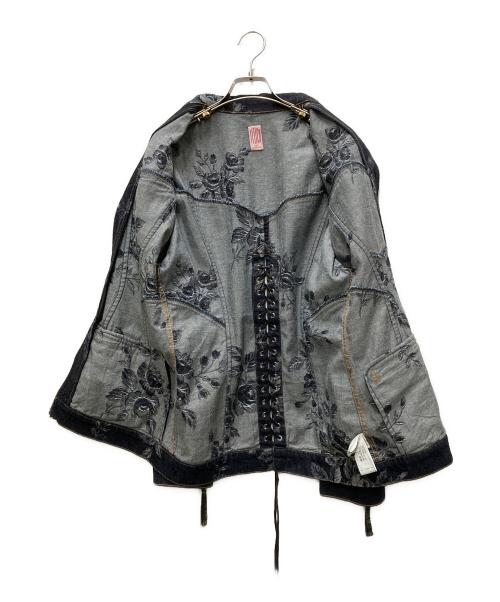 FETICO（フェティコ）FETICO (フェティコ) ROSE DENIM JACKET インディゴ サイズ:36の古着・服飾アイテム