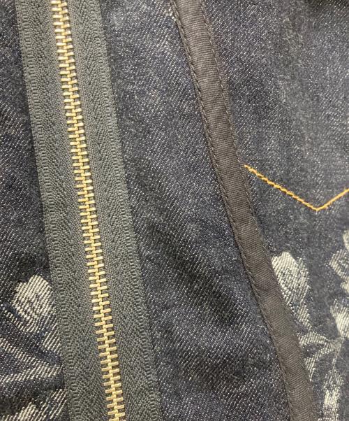 FETICO（フェティコ）FETICO (フェティコ) ROSE DENIM JACKET インディゴ サイズ:36の古着・服飾アイテム