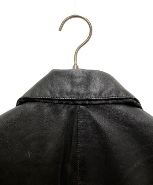FENDI（フェンディ）FENDI (フェンディ) レザーパテッドジャケット ブラック サイズ:40の古着・服飾アイテム