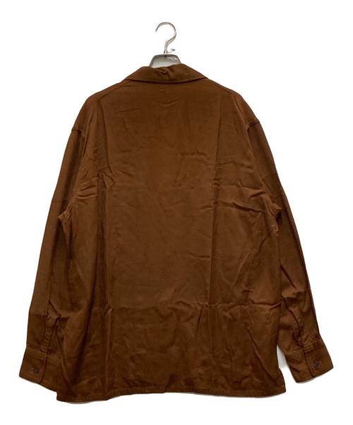 KAPTAIN SUNSHINE（キャプテンサンシャイン）KAPTAIN SUNSHINE (キャプテンサンシャイン) レーヨンシャツ ブラウン サイズ:38の古着・服飾アイテム