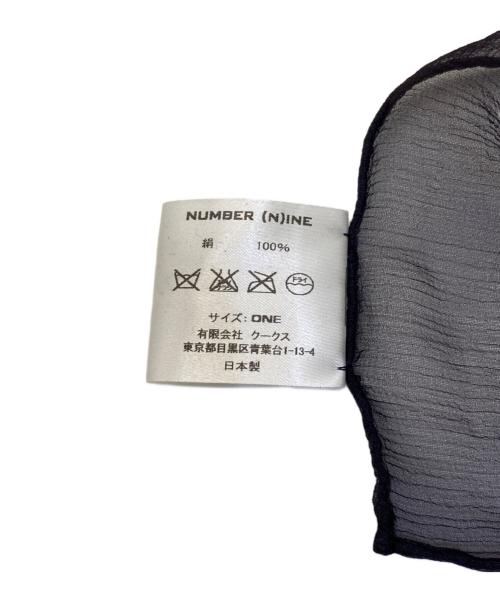 NUMBER (N)INE（ナンバーナイン）NUMBER (N)INE (ナンバーナイン) シルクナスカーフ ネイビーの古着・服飾アイテム