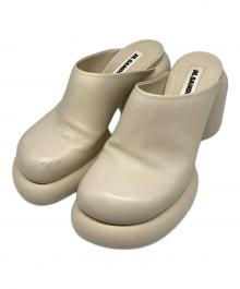 JIL SANDER（ジルサンダー）の古着「ブロックヒールミュール」｜ベージュ
