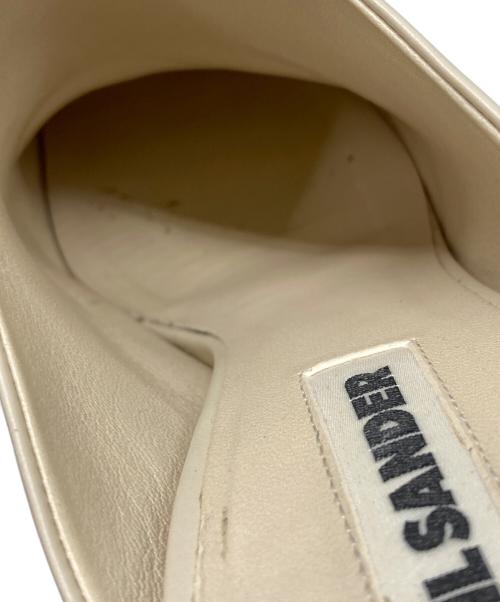 JIL SANDER（ジルサンダー）JIL SANDER (ジルサンダー) ブロックヒールミュール ベージュ サイズ:37の古着・服飾アイテム