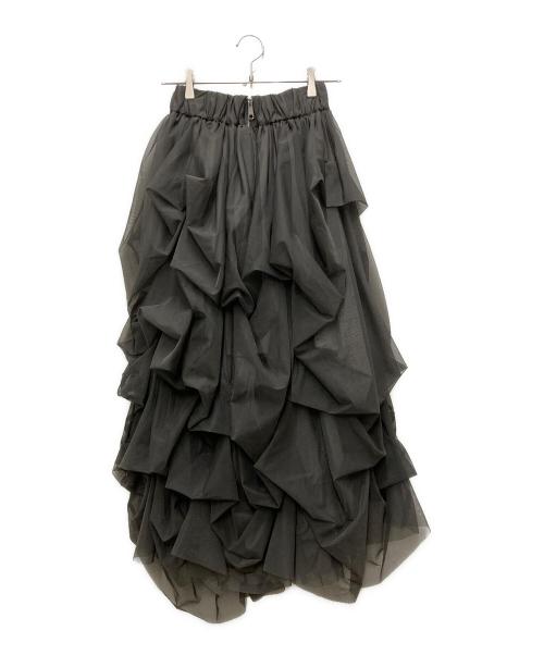 THE TOE（ザ・トゥー）THE TOE (ザ・トゥー) Iris Tulle Skir グレー サイズ:Mの古着・服飾アイテム