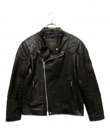 MACKINTOSH LONDON×JAMES GROSE（マッキントッシュ ロンドン×ジェームスグロース）の古着「ホースハイドライダースジャケット」｜ブラック