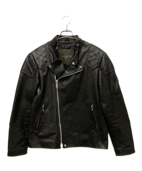 MACKINTOSH LONDON（マッキントッシュ ロンドン）MACKINTOSH LONDON (マッキントッシュ ロンドン) JAMES GROSE (ジェームスグロース) ホースハイドライダースジャケット ブラック サイズ:40の古着・服飾アイテム