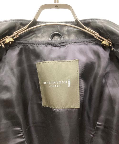 MACKINTOSH LONDON（マッキントッシュ ロンドン）MACKINTOSH LONDON (マッキントッシュ ロンドン) JAMES GROSE (ジェームスグロース) ホースハイドライダースジャケット ブラック サイズ:40の古着・服飾アイテム