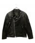 MACKINTOSH LONDON（マッキントッシュ ロンドン）の古着「ホースハイドライダースジャケット」｜ブラック